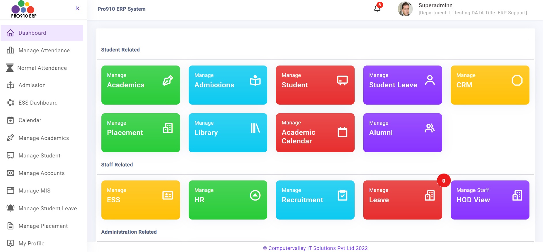 Pro910 ERP for colleges and universities